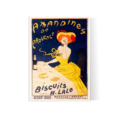 Affiche cuisine vintage "Amandines de Provence" - Leonetto Cappiello - Haute Définition - papier mat 230gr/m²