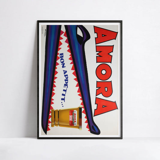 Affiche cuisine vintage "Amora"- Haute Définition - papier mat 230gr/m²