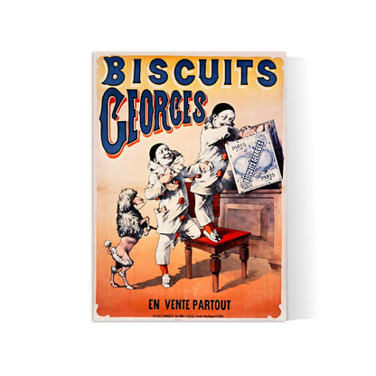 Affiche cuisine vintage "Biscuits Georges"- Haute Définition - papier mat 230gr/m²
