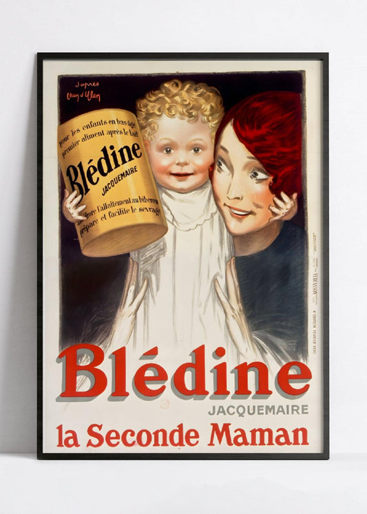 Affiche cuisine vintage  "Blédine" - Jean d'Ylen - Haute Définition - papier mat 230gr/m²