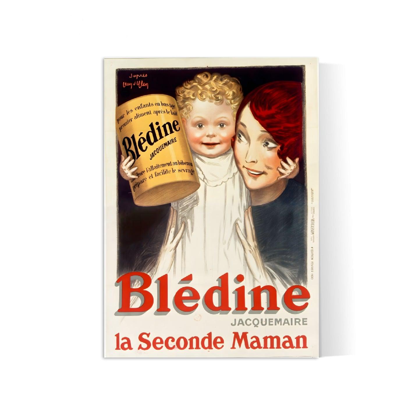 Affiche cuisine vintage  "Blédine" - Jean d'Ylen - Haute Définition - papier mat 230gr/m²