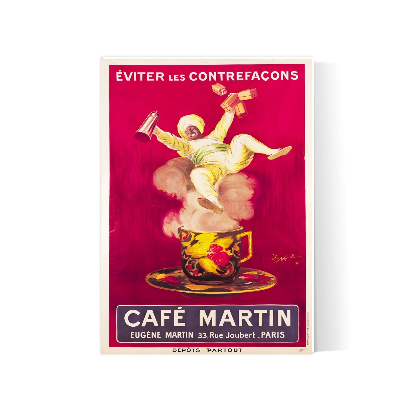 Affiche cuisine vintage "Café Martin" - Leonetto Cappiello - Haute Définition - papier mat 230gr/m²