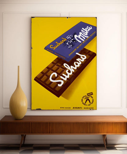 Affiche cuisine vintage "Chocolat Milka" - Haute Définition - papier mat 230gr/m²