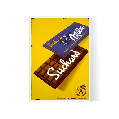 Affiche cuisine vintage "Chocolat Milka" - Haute Définition - papier mat 230gr/m²