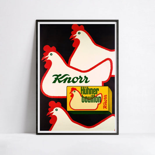 Affiche cuisine vintage "Knorr"- Haute Définition - papier mat 230gr/m²