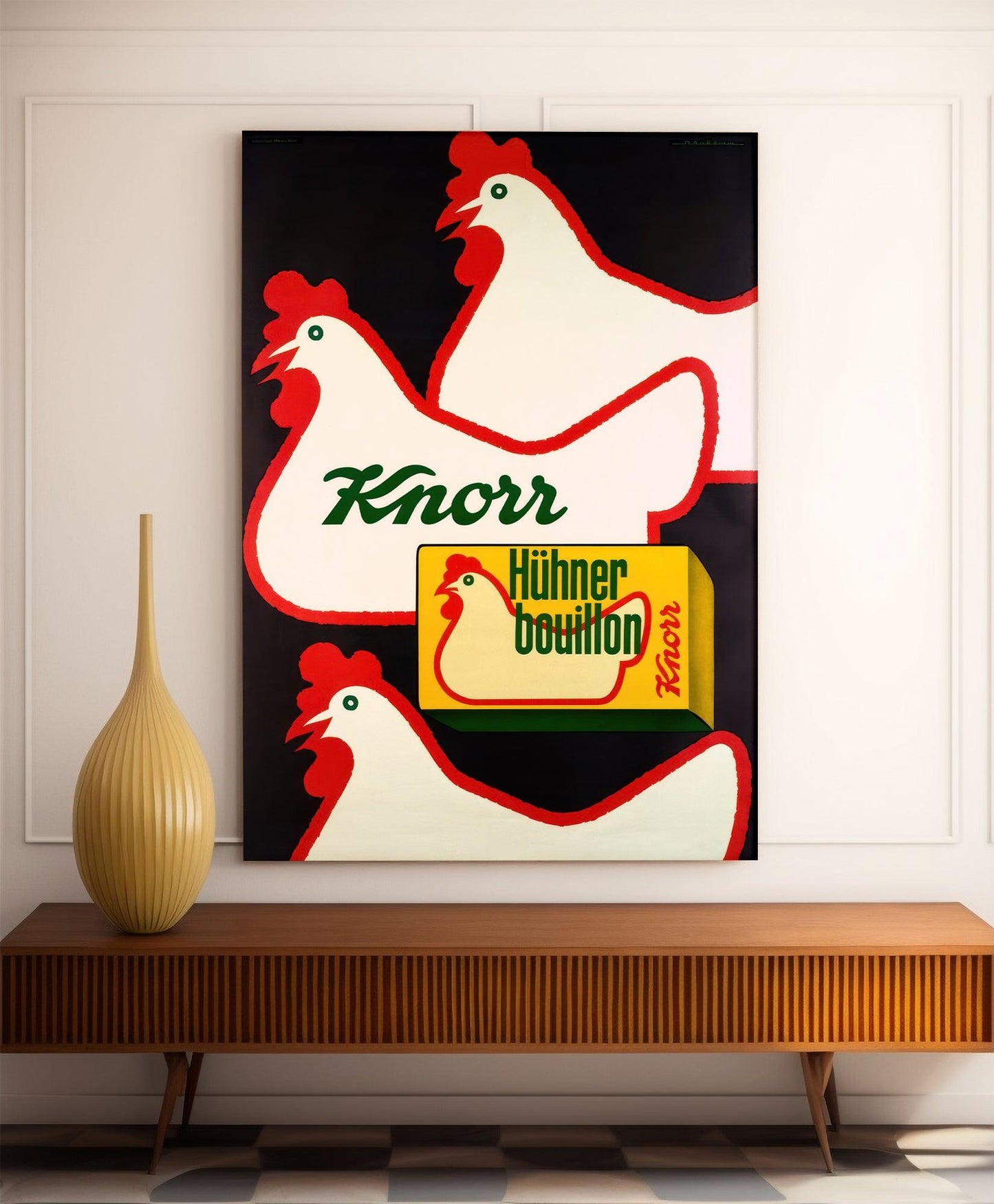 Affiche cuisine vintage "Knorr"- Haute Définition - papier mat 230gr/m²