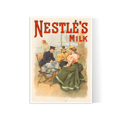 Affiche cuisine vintage "Nestlé's Milk" - Haute Définition - papier mat 230gr/m²