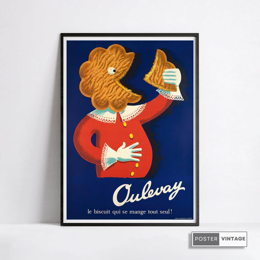 Affiche cuisine vintage "Oulevay" - Haute Définition - papier mat 230gr/m²