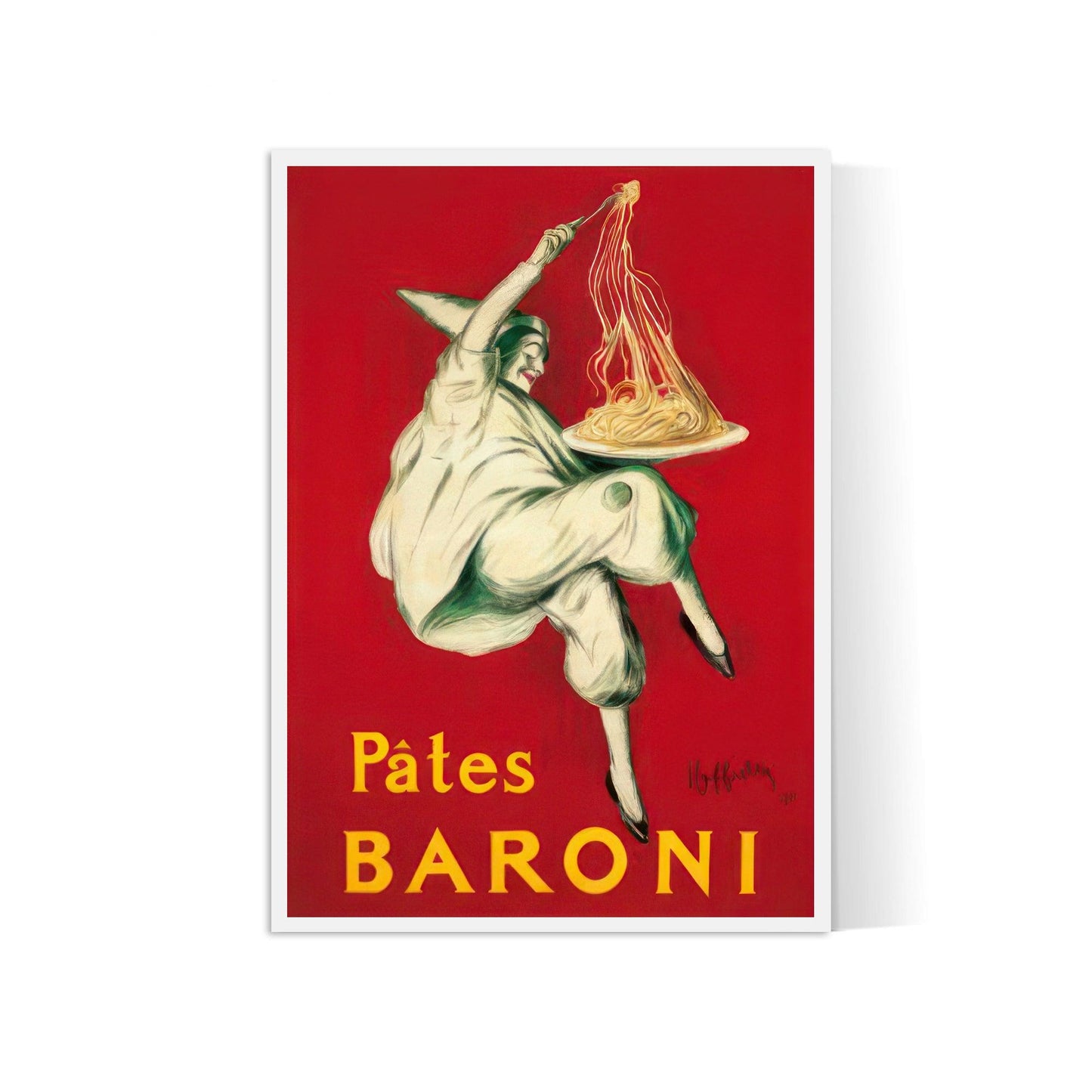 Affiche cuisine vintage "Pâtes Baroni"- Cappiello - Haute Définition - papier mat 230gr/m²