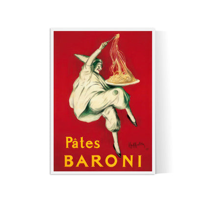Affiche cuisine vintage "Pâtes Baroni"- Cappiello - Haute Définition - papier mat 230gr/m²