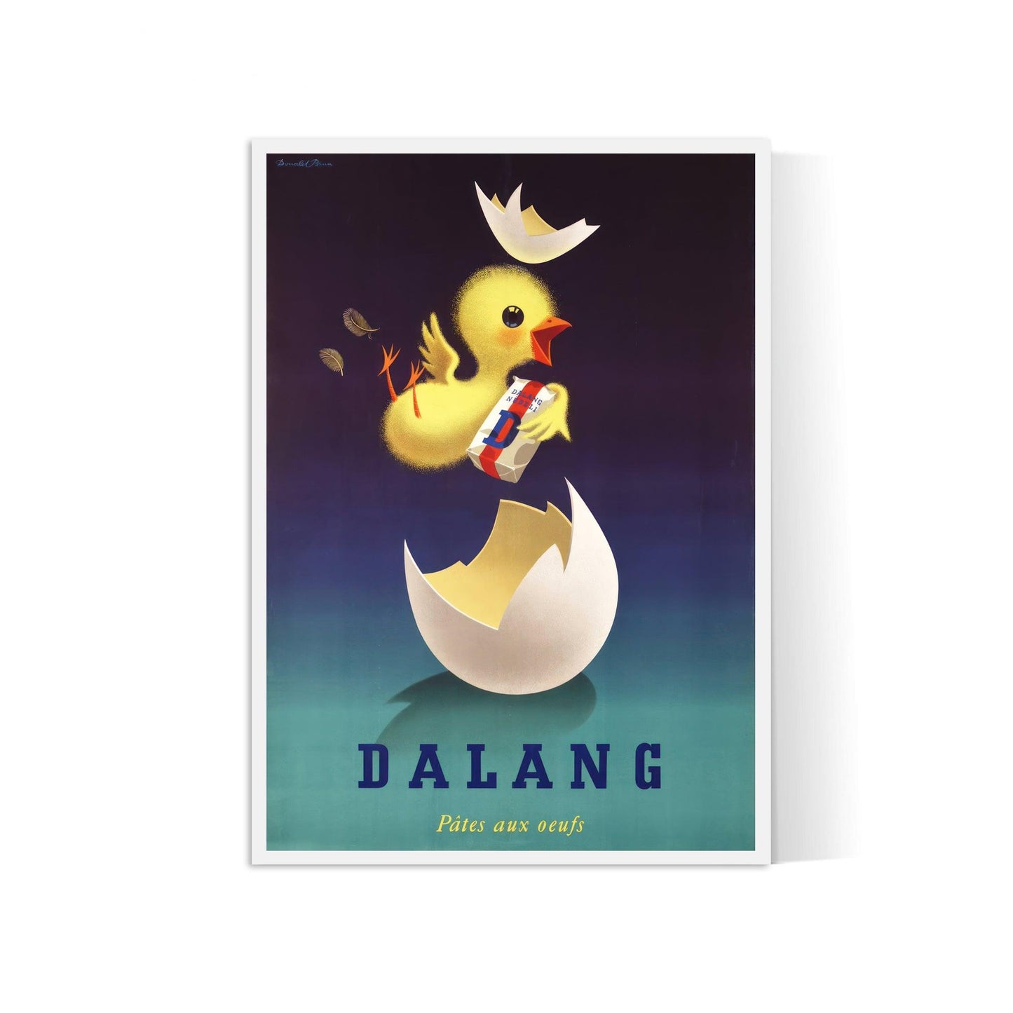 Affiche cuisine vintage "Pâtes Daland"- Haute Définition - papier mat 230gr/m²