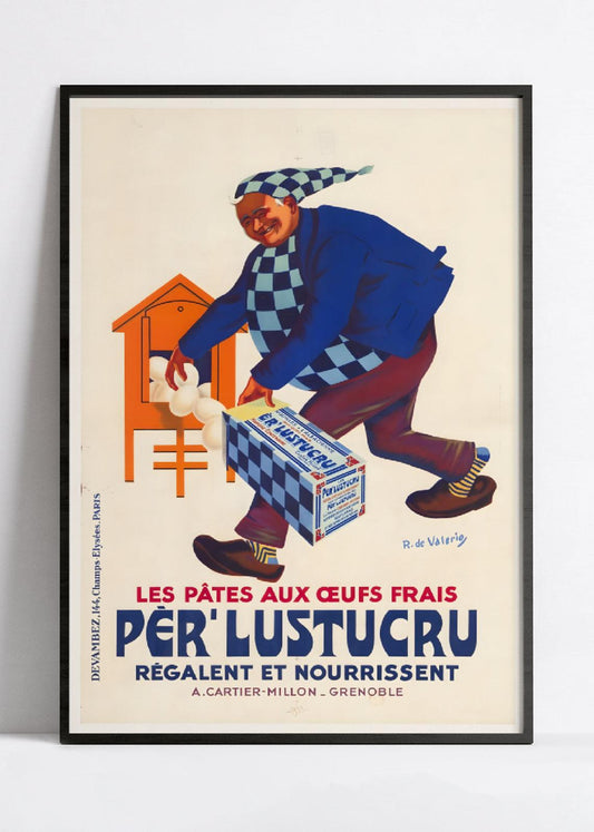 Affiche cuisine vintage "Per Lustucru" - Roger de Valerio - Haute Définition - papier mat 230gr/m²