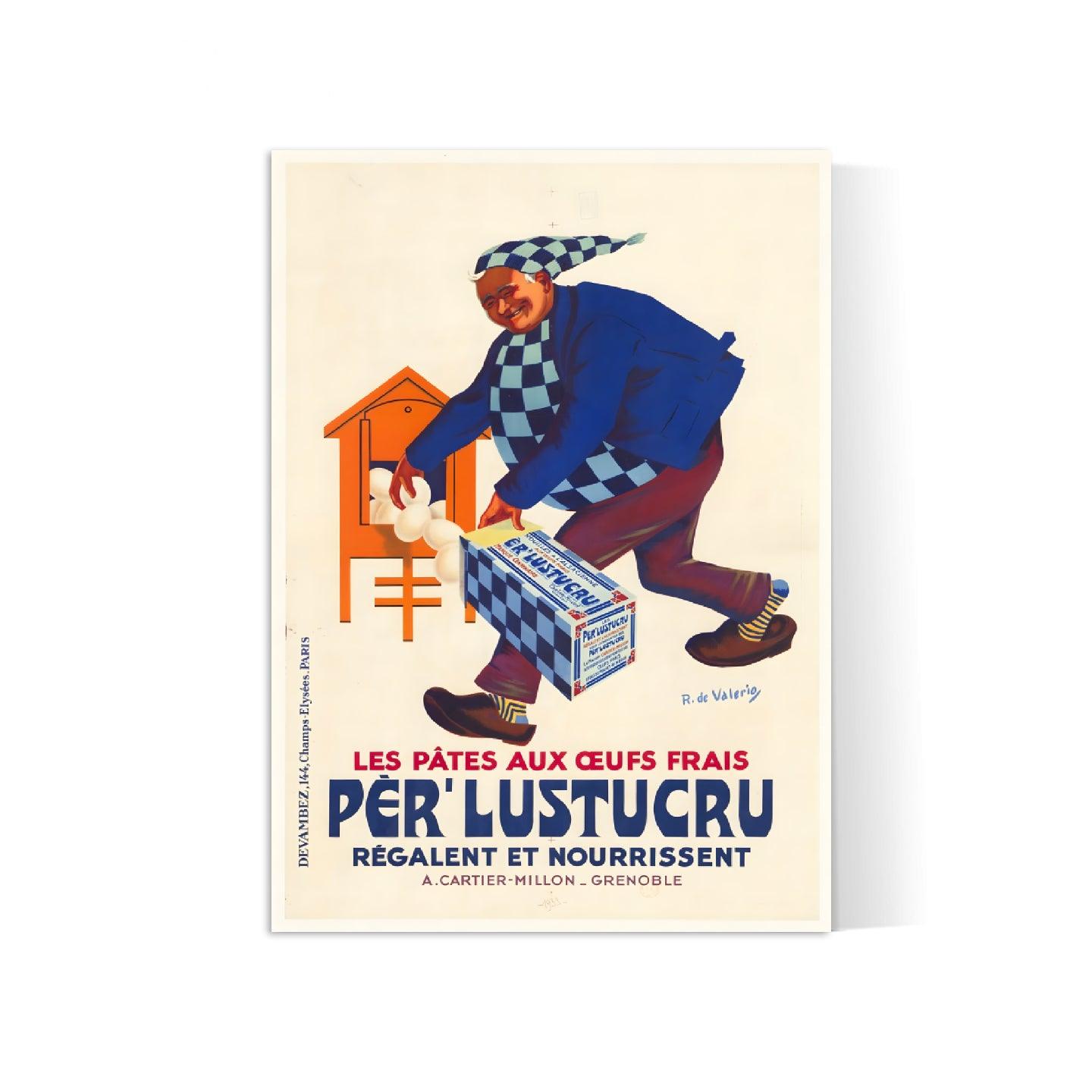 Affiche cuisine vintage "Per Lustucru" - Roger de Valerio - Haute Définition - papier mat 230gr/m²
