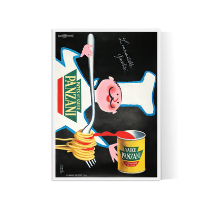 Affiche cuisine vintage "Sauce Panzani"- Hervé Morvan - Haute Définition - papier mat 230gr/m²