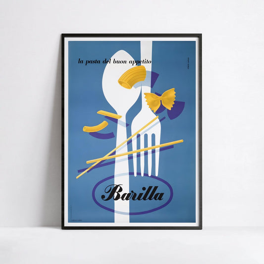 Affiche pâtes "Barilla" - Erberto Carboni - Haute Définition - papier mat 230gr/m²