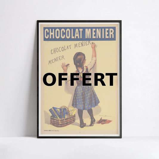 Affiche publicitaire Vintage 20x30cm - Produit OFFERT