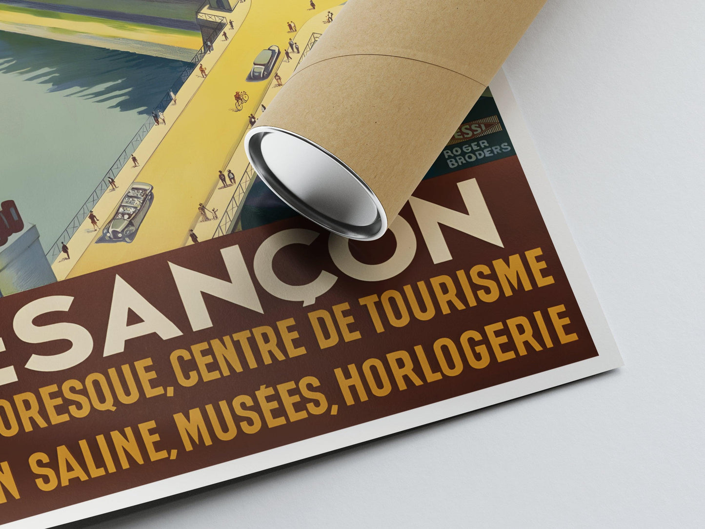 Affiche ville vintage "Besançon" - Roger Broders - Haute Définition - papier mat 230gr/m²