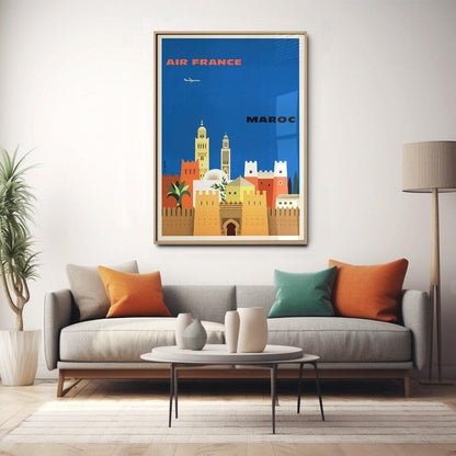 Air France "Maroc" - Jean Fortin - Haute Définition - papier mat 230gr/m2
