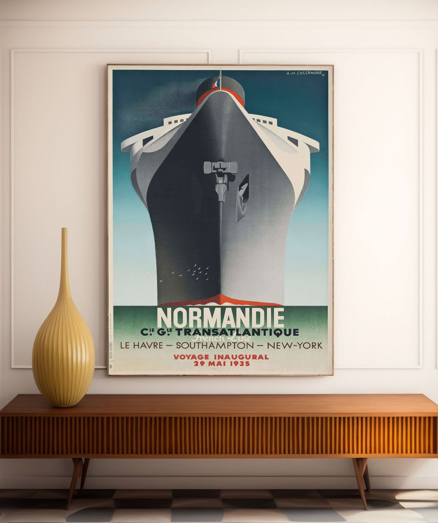 Affiche   Cunard White Star -A Roquin- Haute Définition