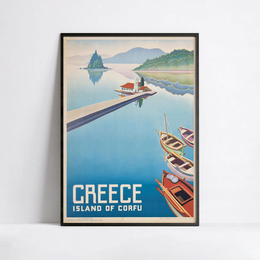 Affiche  Greece- Island of Corfu- Anonyme- Haute Définition - papier mat 230gr/m²