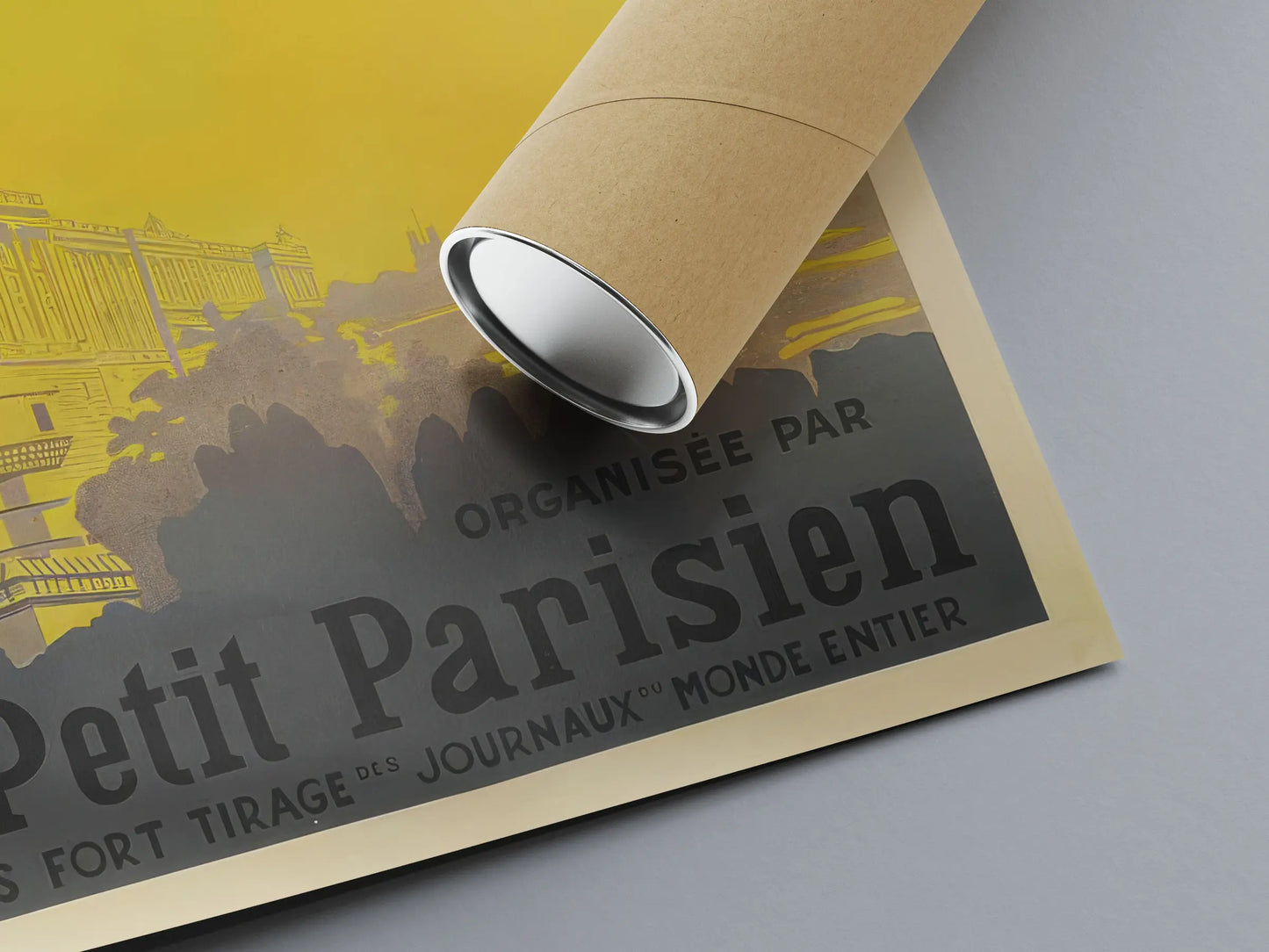 Affiche Aviation vintage "Paris-Madrid Le Petit Parisien" - Haute Définition - papier mat 230gr/m²