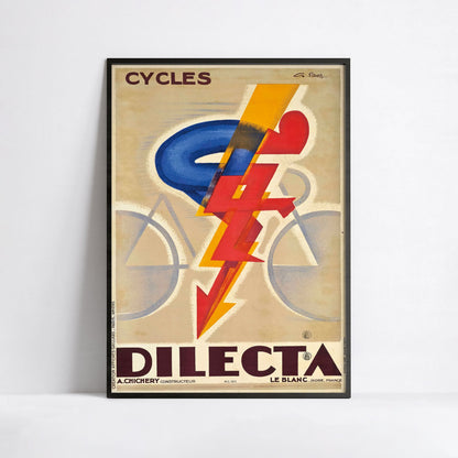 Affiche  Cycles Dilecta- Georges Favre- Haute Définition - papier mat 230gr/m² (Copie)