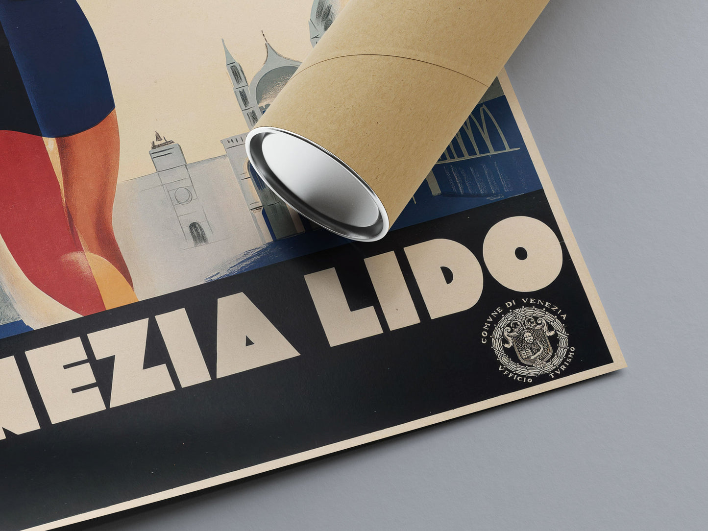 Affiche  Venezia Lido- Marcello Dudovich et Marcello Nizolli - papier mat 230gr/m²