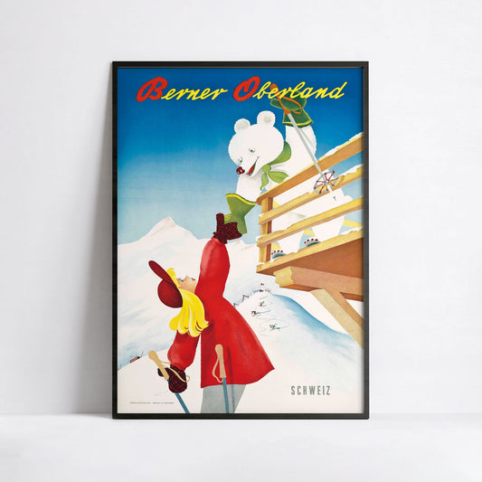 Affiche  Berner Oberland -  Paul Gusset - Haute Définition - papier mat 230gr/m²