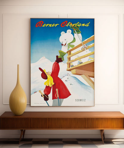 Affiche  Berner Oberland -  Paul Gusset - Haute Définition - papier mat 230gr/m²