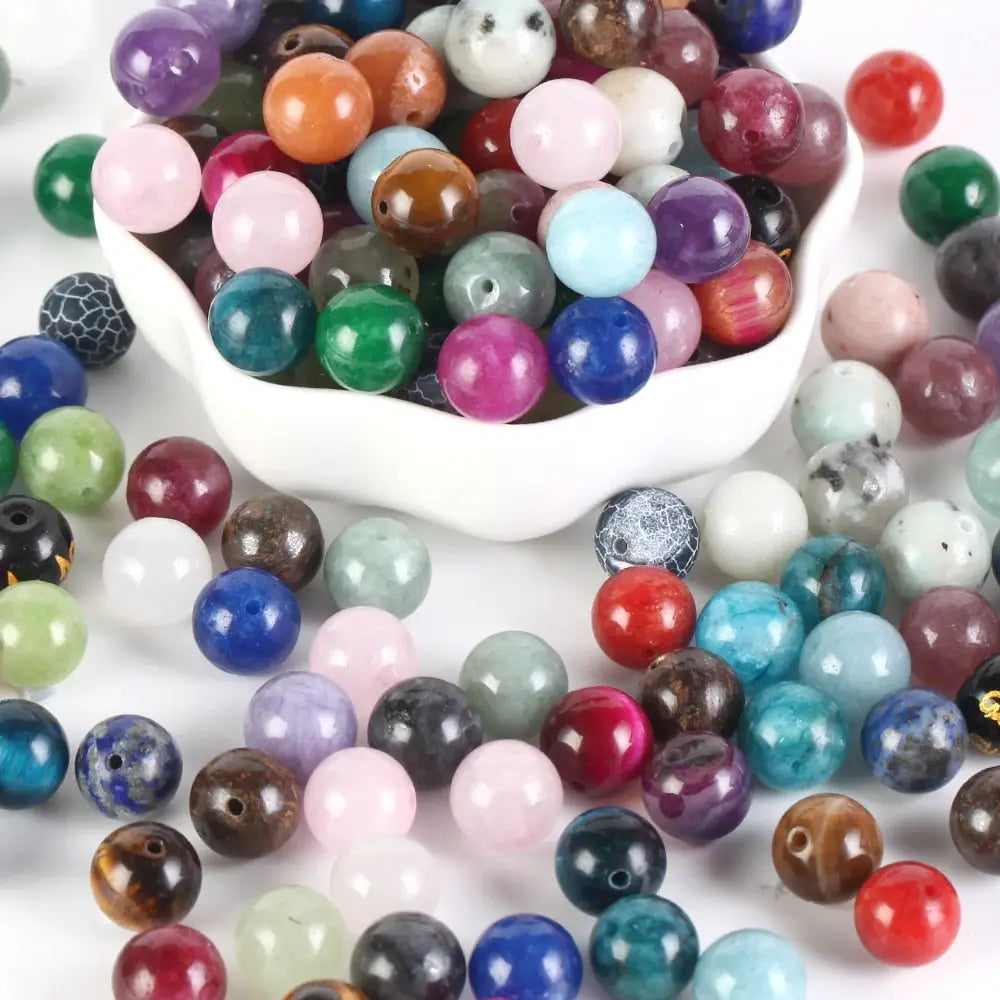 Perles en pierre naturelle 4 et 6 mm