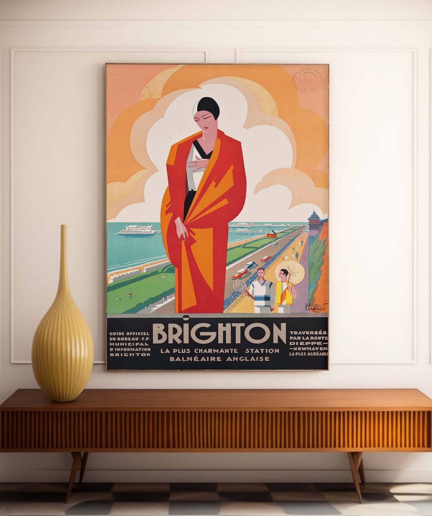 Affiche  Brighton -  Pierre Commarmond -Haute Définition - papier mat 230gr/m²