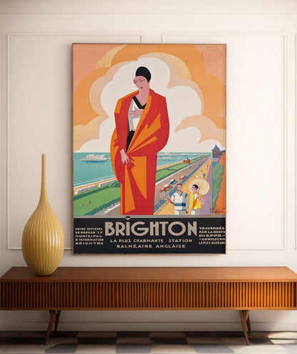 Affiche  Brighton -  Pierre Commarmond -Haute Définition - papier mat 230gr/m²