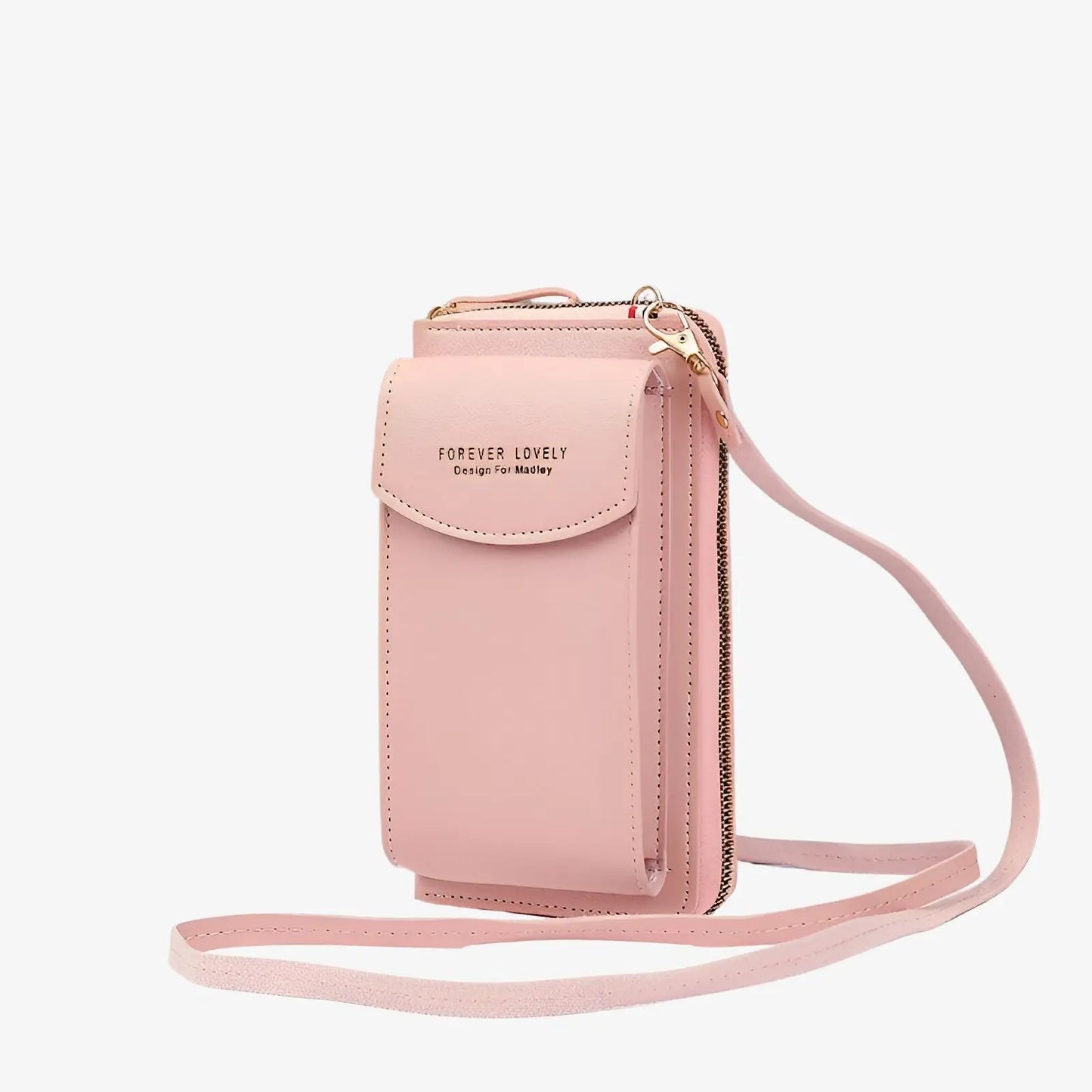Pochette sac téléphone portefeuille avec cordon