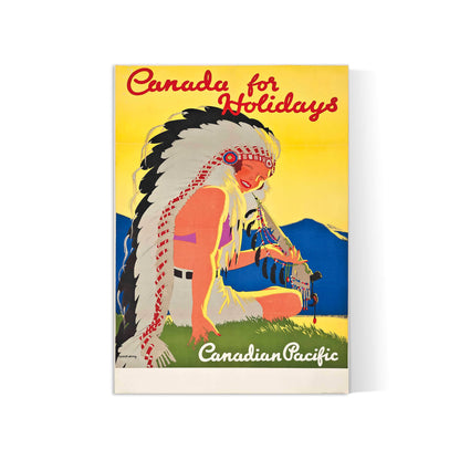 Affiche   Canada Holidays- Canadian Pacifique- Tom Purvis- Haute Définition - papier mat 230gr/m²